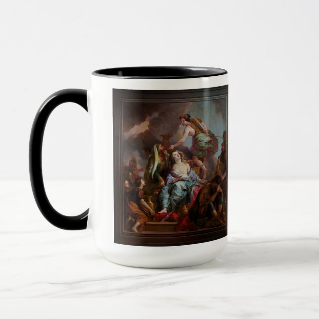 The Sacrifice of Iphigenia by Charles de La Fosse Mug (Left)