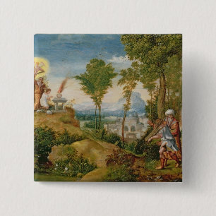 The Sacrifice of Isaac 15 Cm Square Badge