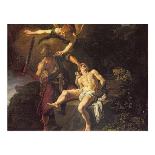 The Sacrifice of Isaac, 1616 Postcard