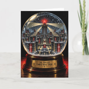 The Safest Christmas Ever – Dystopian Snow Globe Holiday Card
