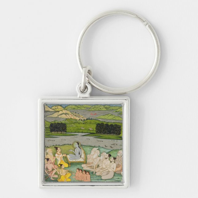 The sage Shuku Deva addressing King Parikshit & a Key Ring (Front)