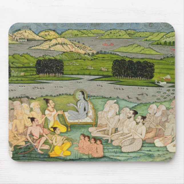 The sage Shuku Deva addressing King Parikshit & a Mouse Mat (Front)