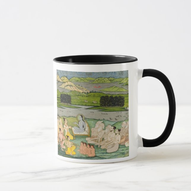 The sage Shuku Deva addressing King Parikshit & a Mug (Right)