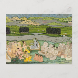 The sage Shuku Deva addressing King Parikshit & a Postcard