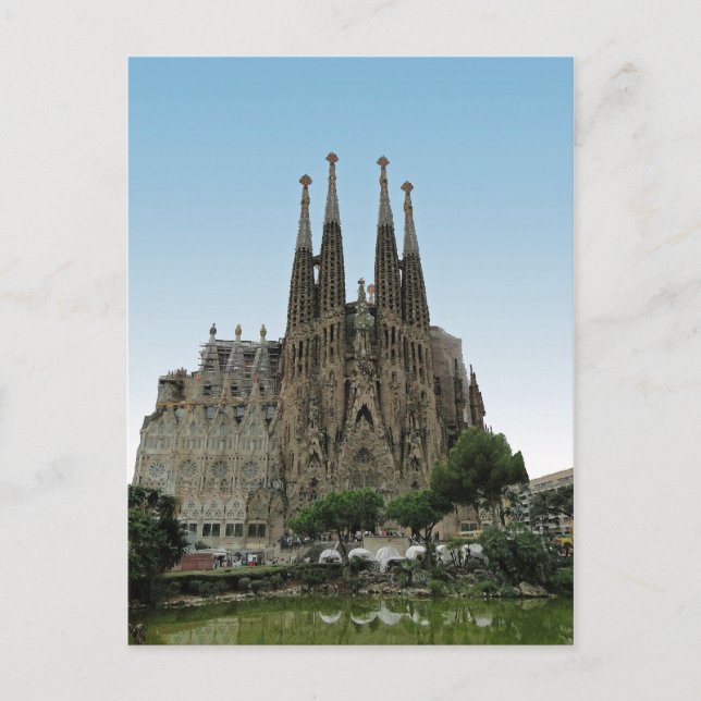 The Sagrada Familia, Barcelona, Spain Postcard (Front)