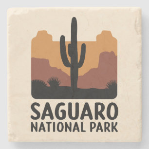 The Saguaro Cactus Stone Coaster