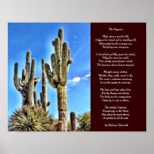 The Saguaro Poem Poster