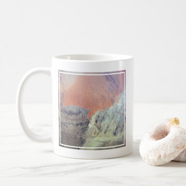 The Sahara Desert In Algeria, North Africa. Coffee Mug (With Donut)