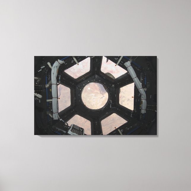 The Sahara Desert visible through the windows Canvas Print (Front)