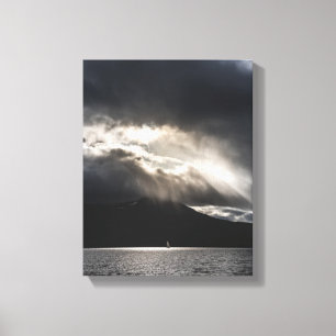 The Sailboat - North Norway Canvas Print
