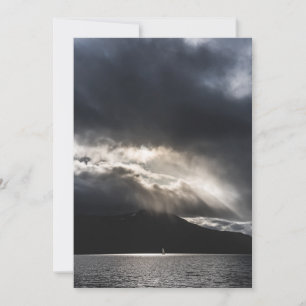 The Sailboat - Norway Seascape Photo Card