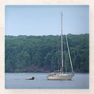 The Sailing Life Glass Coaster