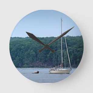 The Sailing Life Round Clock