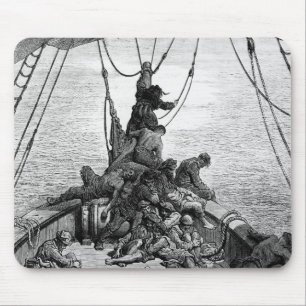 The sailors becalmed and tormented by thirst mouse mat