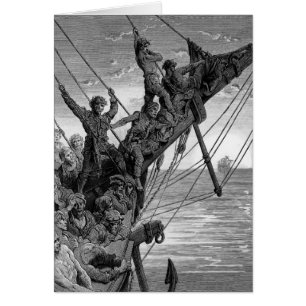 The sailors see in the distance a ghostly ship