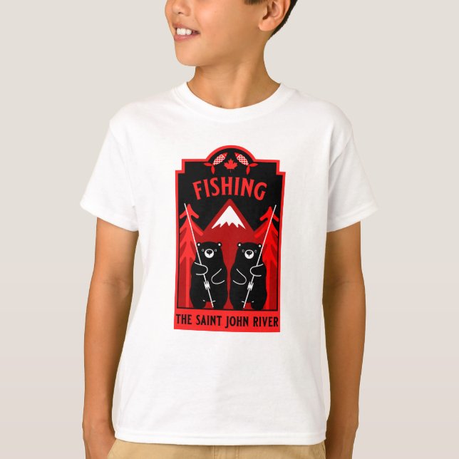 The Saint John River Fishing Canada T-Shirt (Front)