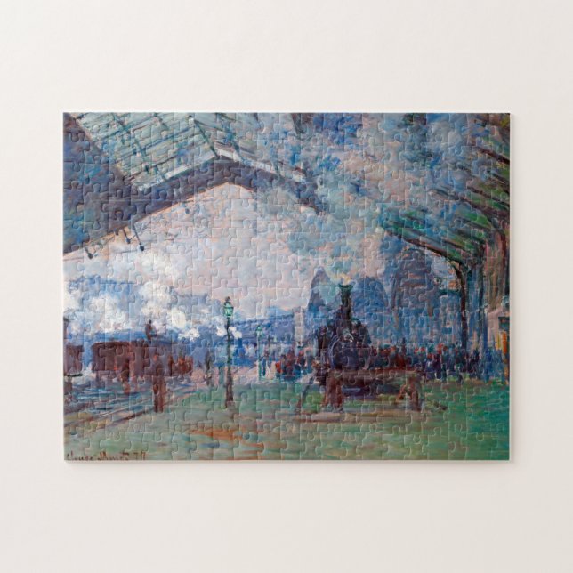 The Saint-Lazare Station, Monet Jigsaw Puzzle (Horizontal)