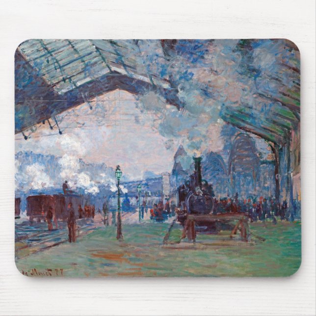 The Saint-Lazare Station, Monet Mouse Mat (Front)