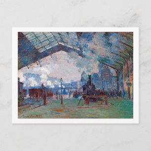 The Saint-Lazare Station, Monet Postcard