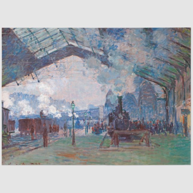 The Saint-Lazare Station, Monet Tissue Paper (Front)