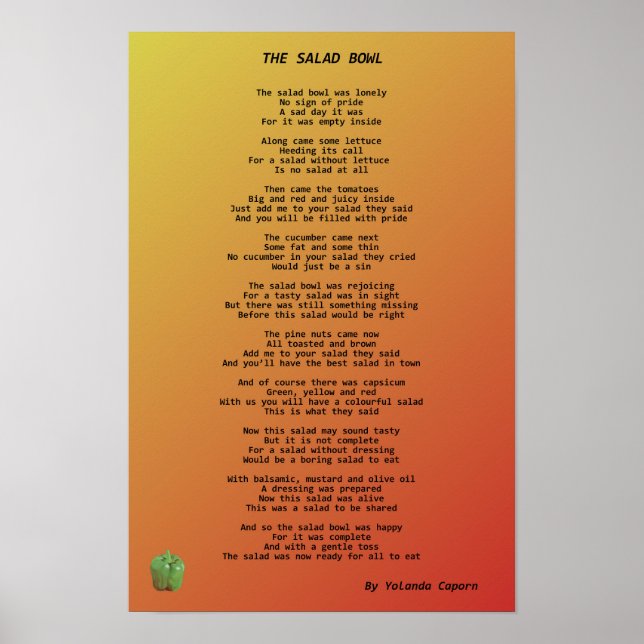 The Salad Bowl Poster (Front)