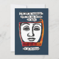 The Salami Is Delicious Greeting Cards