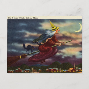 The Salem Witch, Salem, Massachusetts Postcard
