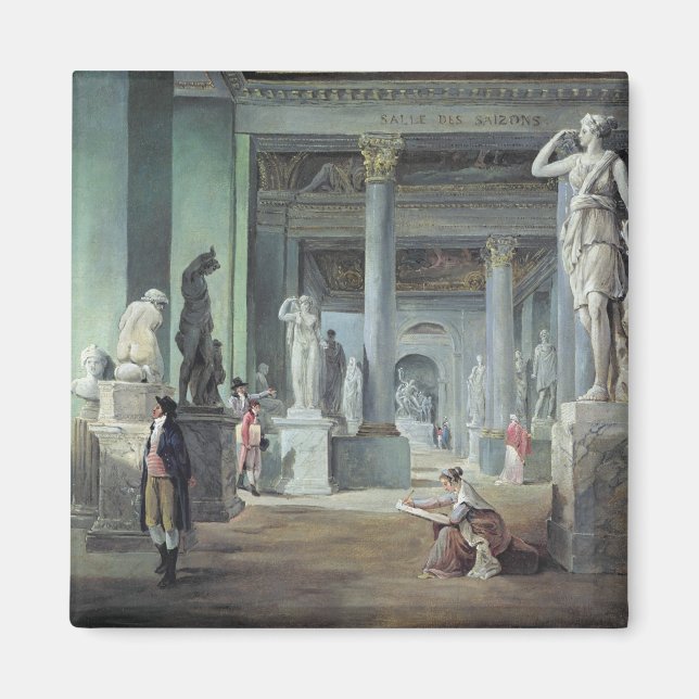 The Salle des Saisons at the Louvre, c. 1802 Magnet (Front)