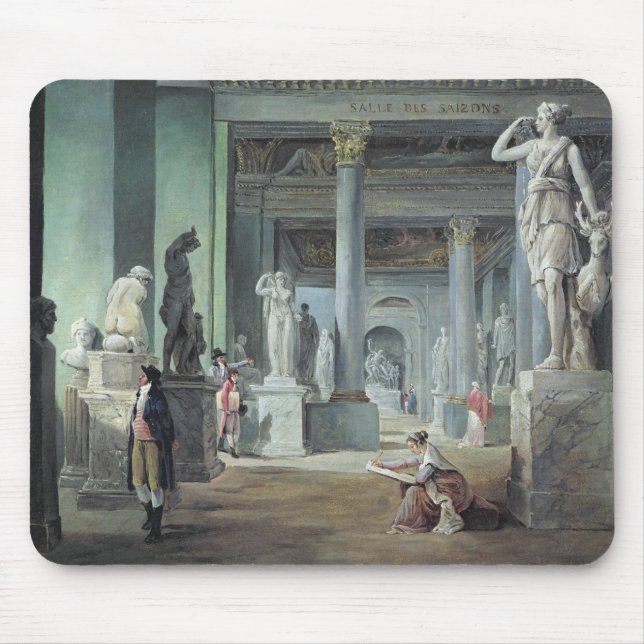 The Salle des Saisons at the Louvre, c. 1802 Mouse Mat (Front)