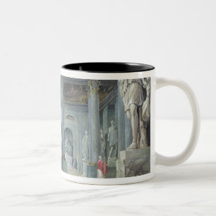 The Salle des Saisons at the Louvre, c. 1802 Two-Tone Coffee Mug