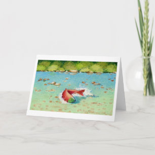 The Salmon Note Card
