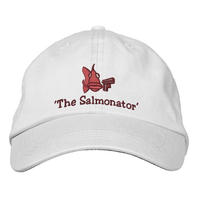 'The Salmonator' - Embroidered Hat (Front)