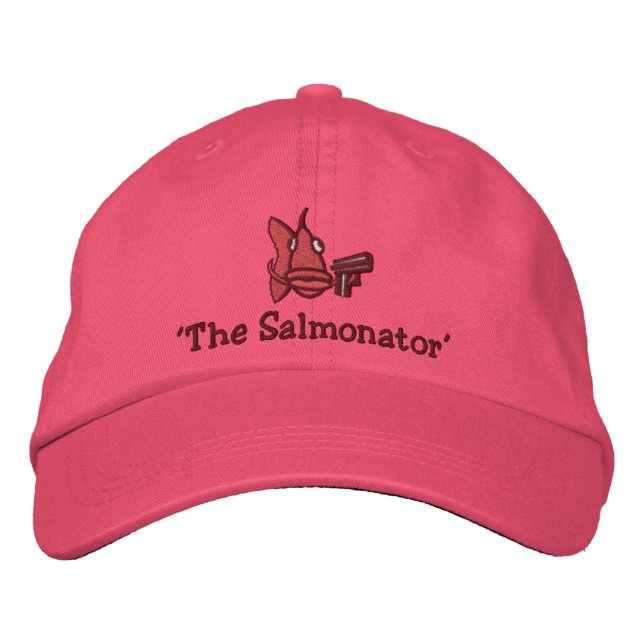 'The Salmonator' - Embroidered Hat (Front)