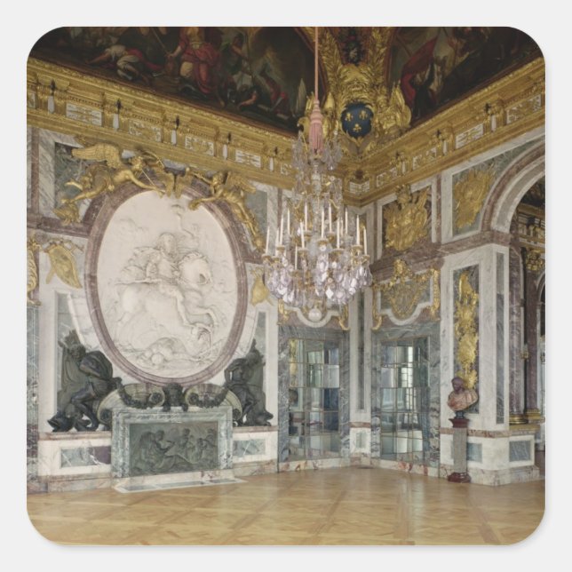The Salon de la Guerre  1678-84 Square Sticker (Front)