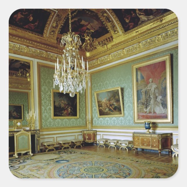 The Salon des Nobles Square Sticker (Front)