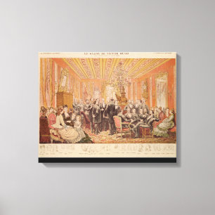 The Salon of Victor Hugo Canvas Print