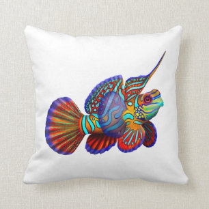 The Saltwater Aquarium Mandarin Fish Pillow