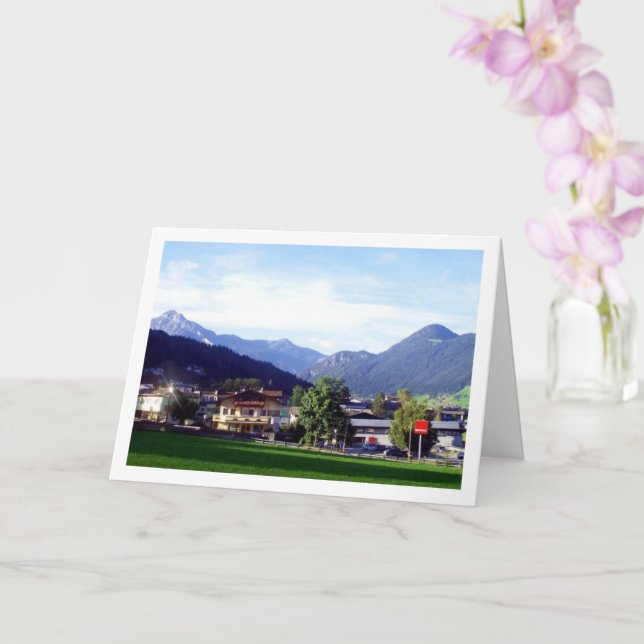 The Salzburg Slate Alps, Salzburg, Austria Card (Orchid)