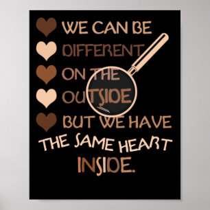 The Same Heart Inside - History Month Black Poster