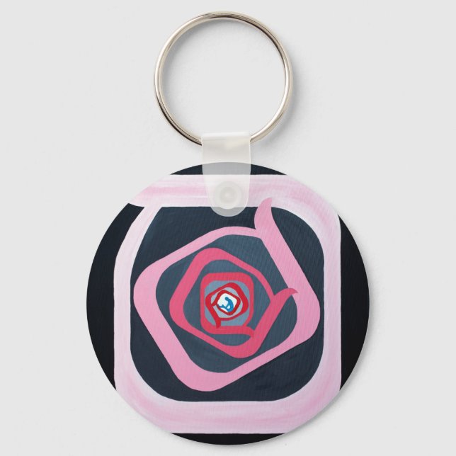 The Samekh Letter - Hebrew alphabet Key Ring (Front)