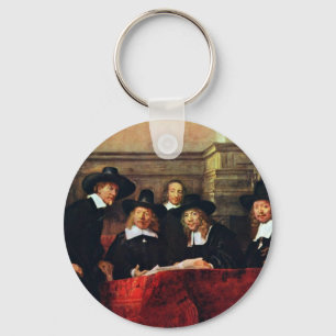 The Sampling Officials. By Rembrandt Van Rijn Key Ring