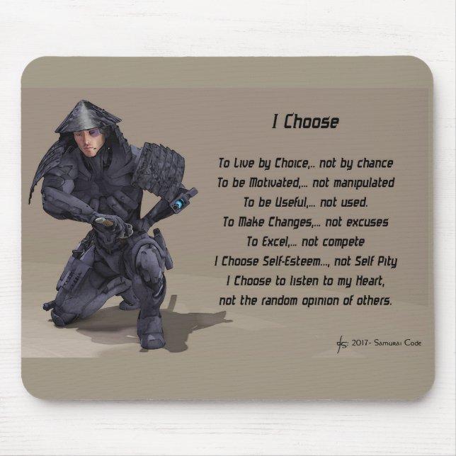 The Samurai Code MousePad (Front)
