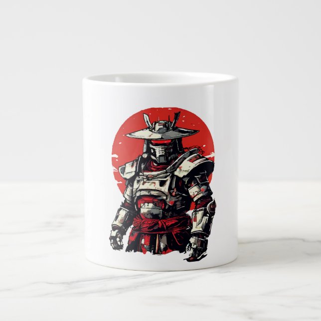 the samurai  large coffee mug (Front)