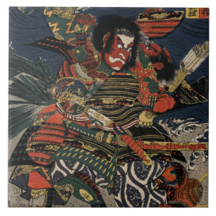 The samurai warriors Tadanori and Noritsune Tile
