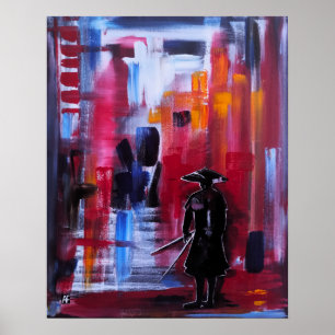 The Samurai's Horizon Painting by Alfred Fox Poster