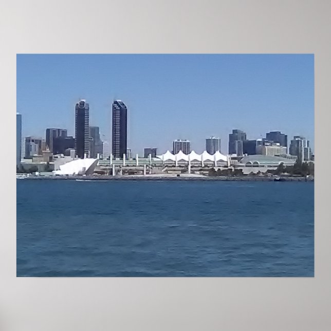The San Diego Skyline Poster (Front)
