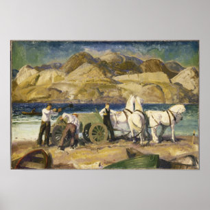 The Sand Cart by George Bellows Poster