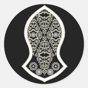 The Sandal Of The Prophet (White) Classic Round Sticker