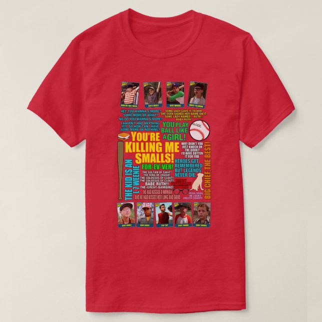 The Sandlot Team Quotes T-Shirt (Design Front)