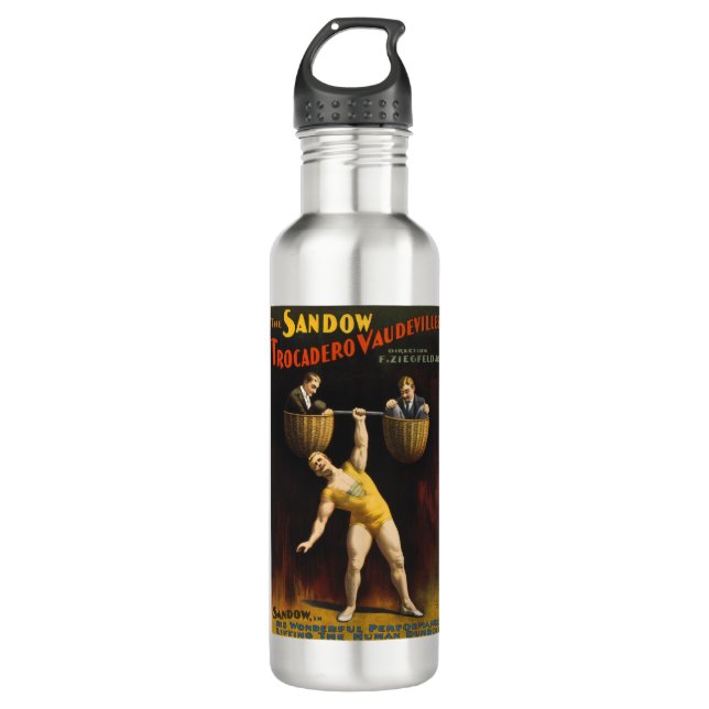 The Sandow Eugen Sandow Vaudeville Weightlifter  710 Ml Water Bottle (Front)